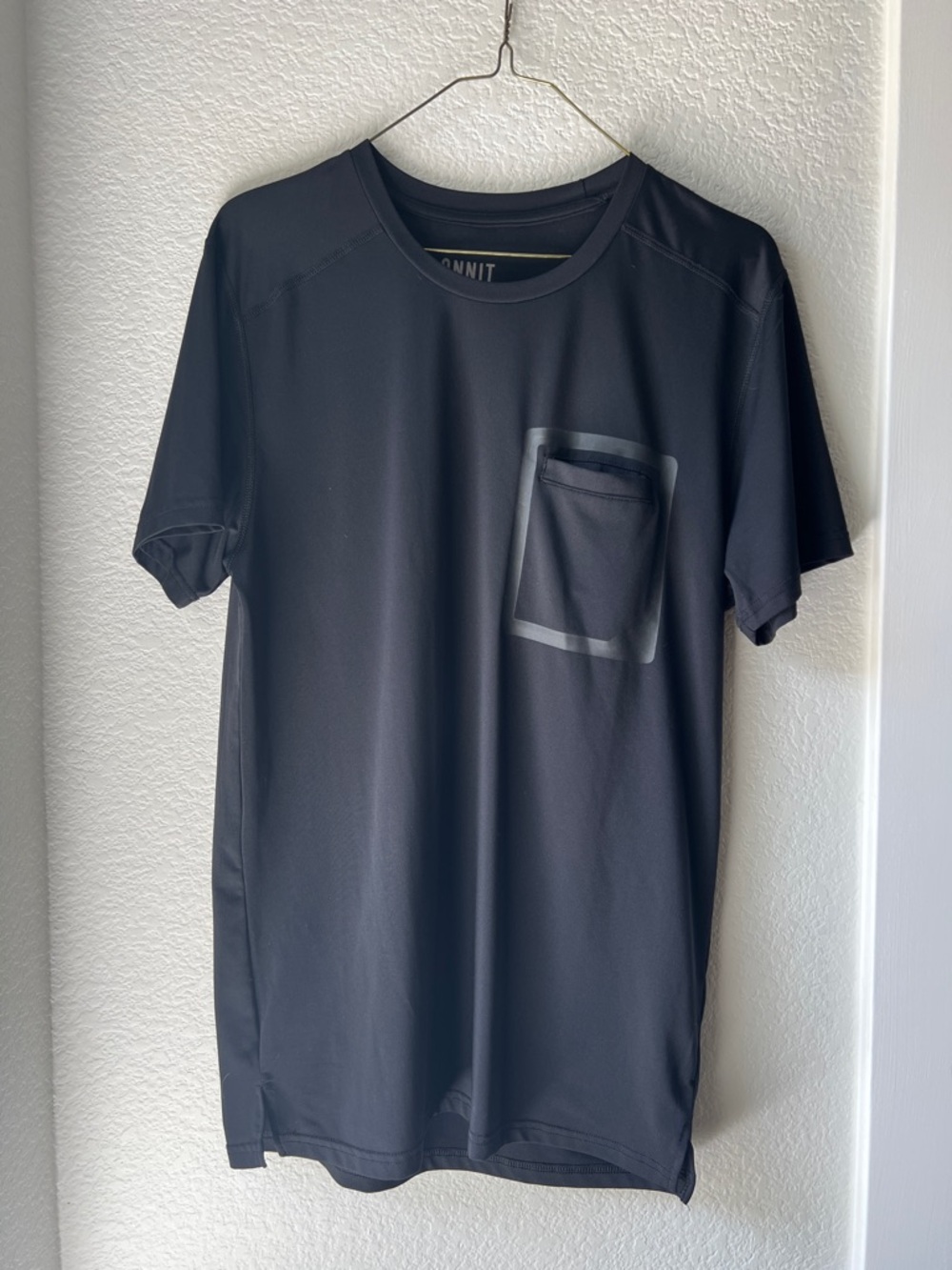 Men’s Black Short-Sleeve Pocket Performance Tee